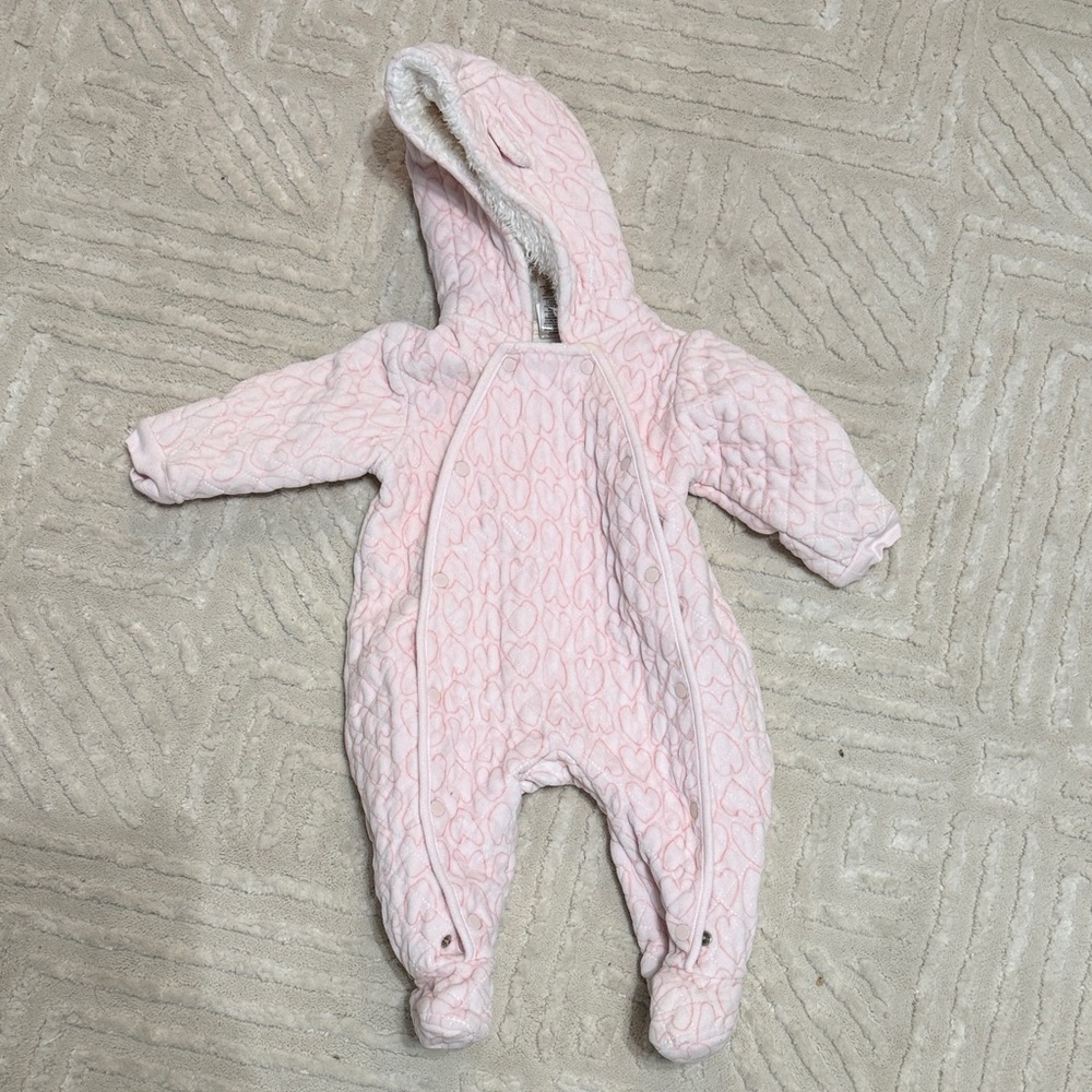 Nordstrom Pink Quilted Kids Footie